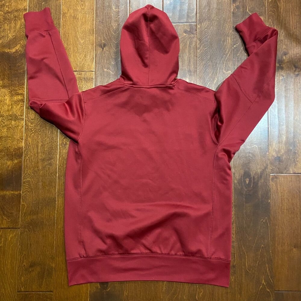 Nike Athletic Thermafit NCAA Alabama Crimson Tide Maroon Hoodie Men's Size Large - Picture 6 of 9